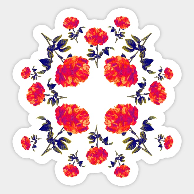 Aesthetic Floral Pattern Sticker by Vintage Dream